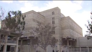 The Orange County Central Men's Jail in Santa Ana is seen on Jan. 23, 2016, the day after three inmates escaped. (Credit: KTLA)