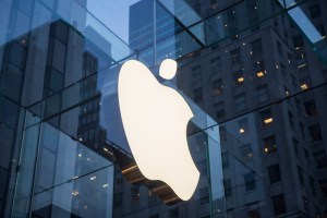 The Apple store on Fifth Avenue is seen on Jan. 26, 2016 in New York City. (Credit: Andrew Burton/Getty Images)