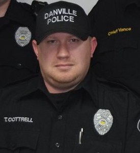 Officer Thomas Cottrell is seen in a photo released by the Danville Police Department. 