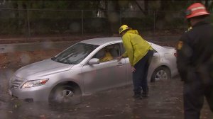 Tuesday brought the most rain Los Angeles has seen in any single day in 2015 except for one — Sept. 15, when the remnants of Hurricane Linda washed ashore, said Bill Patzert, climatologist with the NASA Jet Propulsion Laboratory in La Cañada Flintridge. (Credit: KTLA)