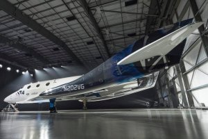 Virgin Galactic's new SpaceShipTwo was unveiled on Feb. 19, 2016. (Credit: Virgin Galactic)