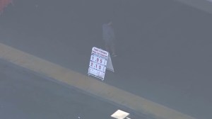 Costco members lined up for $1.95/gallon gasoline on Feb. 26, 2016. (Credit: KTLA) 