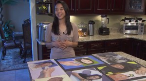 Sarah Ki, a student at Santiago High School in Corona, talked on Feb. 7, 2016, about getting a perfect score on her AP art exam. (Credit: KTLA)