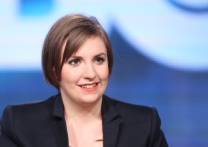 Actress Lena Dunham speaks onstage during the 'Girls' panel discussion at the HBO portion of the 2014  Winter Television Critics Association tour on Jan. 9, 2014 in Pasadena. (Credit: Frederick M. Brown/Getty Images)