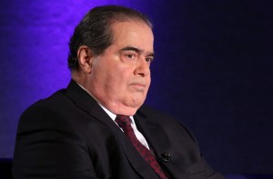 Supreme Court Justice Antonin Scalia waits for the beginning of the taping of "The Kalb Report" on April 17, 2014, at the National Press Club in Washington, D.C. (Credit: Alex Wong/Getty Images)