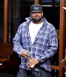 Rapper Ghostface Killah of the Wu-Tang Clan poses at a press conference to announce they have signed with Warner Bros. Records at Warner Bros. Records on October 2, 2014 in Burbank. (Credit: Kevin Winter/Getty Images)