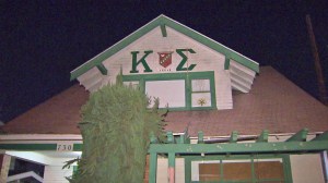 A Cal State Long Beach student told police she was sexually assaulted during a party at the Kappa Sigma fraternity over the weekend. (Credit: KTLA)