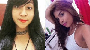 Gabriela Calzada, left, and Briana Gallegos are shown in photos posted to their respective Facebook pages in late September 2015.