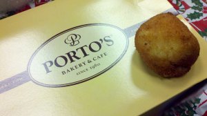 A stuffed potato ball from Porto's Bakery in Burbank is seen in a file photo. (Credit: pchow98/Filckr via creative commons)