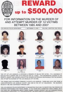 This is the reward poster provided by the LAPD for the Grim Sleeper. (Credit: LAPD)