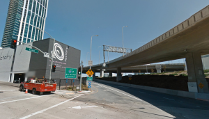 A CHP officer was stabbed at the Essex Street on-ramp on the San Francisco-Oakland Bay Bridge, shown. (Credit: Google Maps)