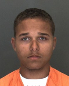 Charles Toland, 18, is seen in a booking photo provided by the San Bernardino County Sheriff's Department.