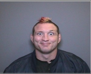 Jason "Mayhem" Miller is seen in a booking photo. (Credit: Orange County Sheriff's Department)