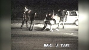 Rodney King was beaten by LAPD officers in Lake View Terrace on March 3, 1991, and a witness recorded video. (Credit: George Holliday