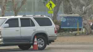 A man was found suffering from gunshot wounds near this Marina del Rey parking lot on March 20, 2016. (Credit: KTLA)