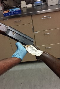 The Seattle Police Department released this photo of the shotgun on March 15, 2016. 