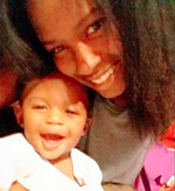 Alexus Amos and her son Damir Amos are seen in this image provided by the Los Angeles Police Department. 