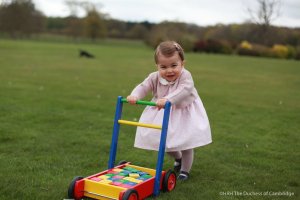 Kensington Palace released this photo of Princess Charlotte on May 1, 2016. 