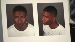 Tyrone Foster Jr. is shown in images displayed by LAPD at a news conference on May 9, 2016. (Credit: KTLA)