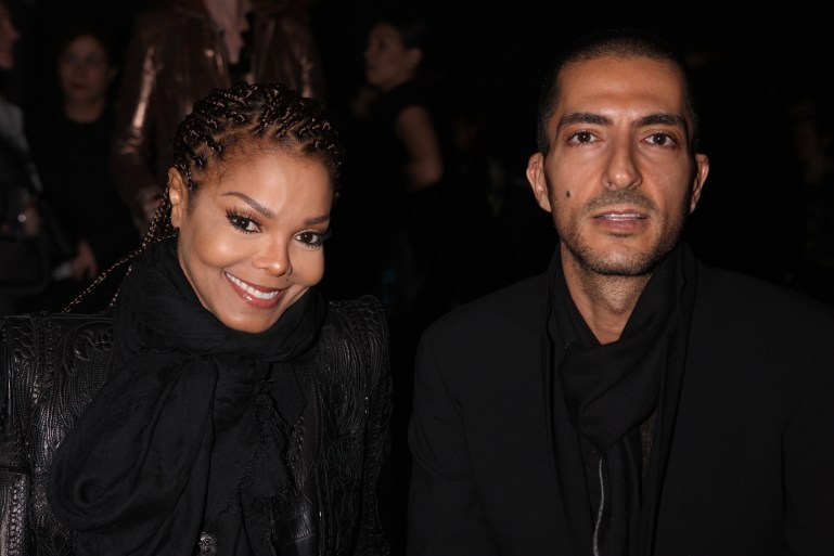 Janet Jackson and Wissam al Mana attend the Sergio Rossi presentation cocktail during Milan Fashion Week Womenswear Fall/Winter 2013/14 on Feb. 21, 2013, in Milan, Italy. (Credit: Vincenzo Lombardo/Getty Images for Sergio Rossi)