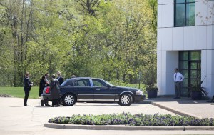 Prince's half-sisters Sharon Nelson and Norrine Nelson arrive at Paisley Park recording studio after attending a hearing on the estate of Prince Rogers Nelson on May 2, 2016, in Chanhassen, Minnesota. (Credit: Adam Bettcher/Getty Images)