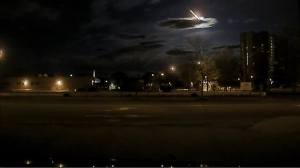 The Portland Police Department shared this photo of a meteor crashing to Earth in Maine on May 17, 2016.