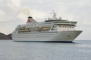 The CDC said 252 of 919 passengers -- 27% -- have gotten sick on the Balmoral, a ship operated by Fred Olsen Cruises and most recently docked in Maine. Credit: (Credit: Fred Olsen Cruises)