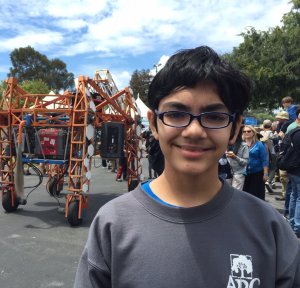 12-year-old Tanishq Abraham has some pretty ambitious life goals. To be a doctor, medical researcher -- and the president of the United States. (Credit: Taji Abraham)