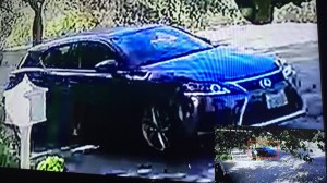 The California Highway Patrol released this photo of a car they suspect was involved in a fatal hit-and-run crash on May 26, 2016.