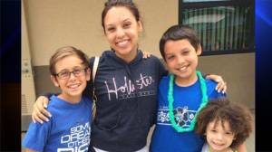 Alex Pierce, 13, (L) is seen in a family photo posted on a GoFundMe page created on June 4, 2016.