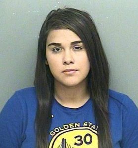 Alexandria Vera, 24, is seen in a booking photo. (Credit: Montgomery County Sheriff's Office)