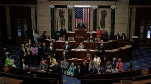 Georgia Rep. John Lewis, a congressman known for historic contribution to the civil rights movement, is leading a sit-in on the House floor Wednesday to push Republicans to address gun violence. (Credit: House TV)