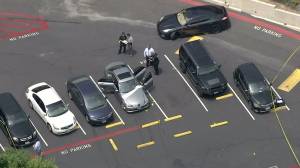 The man's body was found in the backseat of a silver Mercedes-Benz on June 9, 2016. (Credit: KTLA)