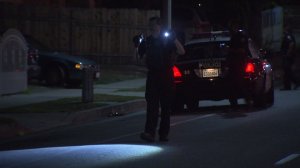 Two people were shot in Pasadena on June 19, 2016. (Credit: KTLA)