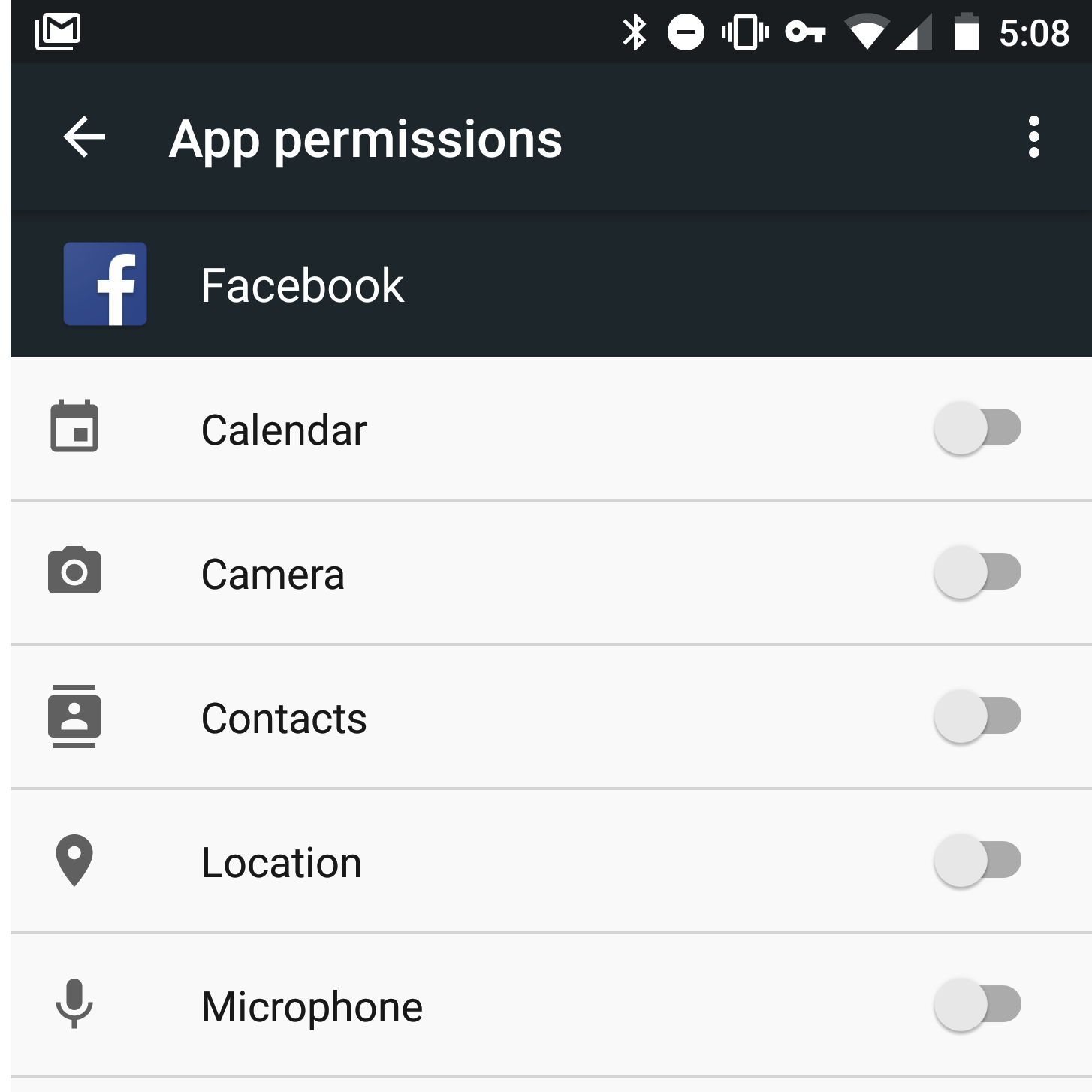 turn off microphone facebook android