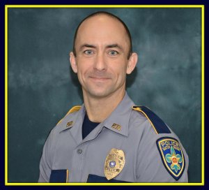 Officer Matthew Gerald, 41, is seen in a photo provided by the Baton Rouge Police Department.