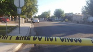 Fourteen people were shot outside a house party in South Bakersfield on July 16, 2016. (Credit: KERO-TV)