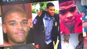 Gerrik Thomas, 21, was shot and killed in Hyde Park in January. LAPD are offering a reward for information leading to an arrest in the case. (Credit: KTLA)