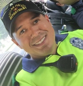Dallas Police Officer Patrick Zamarripa was one of the five police officers killed in the ambush in Dallas, according to social media posts from family members and reports from local media outlets. He shown in a photo posted to Twitter by his stepbrother, @Dustin_Mfwood.