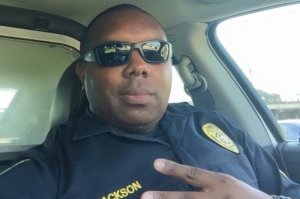 Baton Rouge Police Department Officer Montrell Jackson was killed during a firefight in Baton Rouge, Louisiana, on July 17, 2016. He is seen here in a Facebook photo.