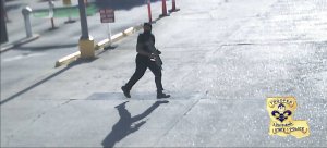 Stills from surveillance video from Sunday, July 17, 2016 where Gavin Long shot dead 3 officers and injured three others in Baton Rouge, Louisiana. (Credit: Louisiana State Police)