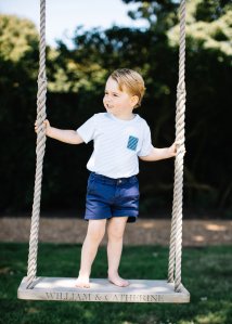 Prince George, Britain's future king, is celebrating his third birthday Friday -- and new series of adorable photos of the young royal have been released by Kensington Palace to mark the occasion. (Credit: Matt Porteous/Kensington Palace)