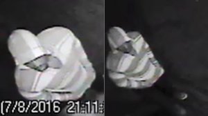 San Bernardino police released these surveillance images of a man suspected in a shooting that left two men and a 9-year-old boy dead on July 8, 2016.