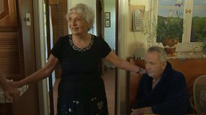 Jan Sanborn and her husband Loren lost everything in the Sand Fire on July 25, 2016. (Credit: KTLA)