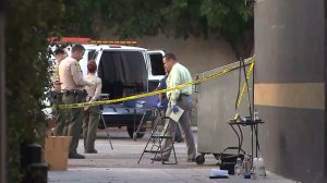 Authorities removed a woman's body that was discovered in a trash dumpster in West Hollywood on July 6, 2016. (Credit: KTLA)
