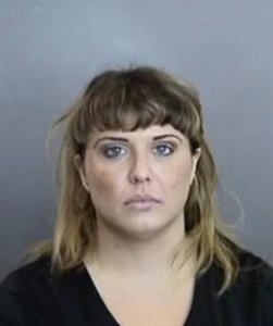 Julianne Marie Lavin is seen in a booking photo released by the Anaheim Police Department on Aug. 31, 2016.