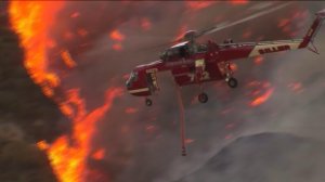 About 18,000 acres have burned in the Blue Cut Fire in the Cajon Pass on Aug. 16, 2016. (Credit: KTLA)