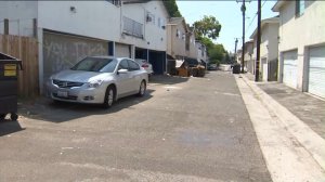 Two Cal State Fullerton students were stabbed in an alleyway on Aug. 21, 2016. (Credit: KTLA)