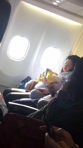 Haven's mom went into labor more than five weeks early while flying on an aircraft operated by Philippines carrier Cebu Pacific on August 14. (Credit: Missy Berberabe Umandal via Facebook)