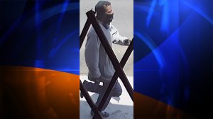 Los Angeles Police officials released this photo of a man they believe shot and killed a woman and injured a man in Harbor City on July 29, 2016.